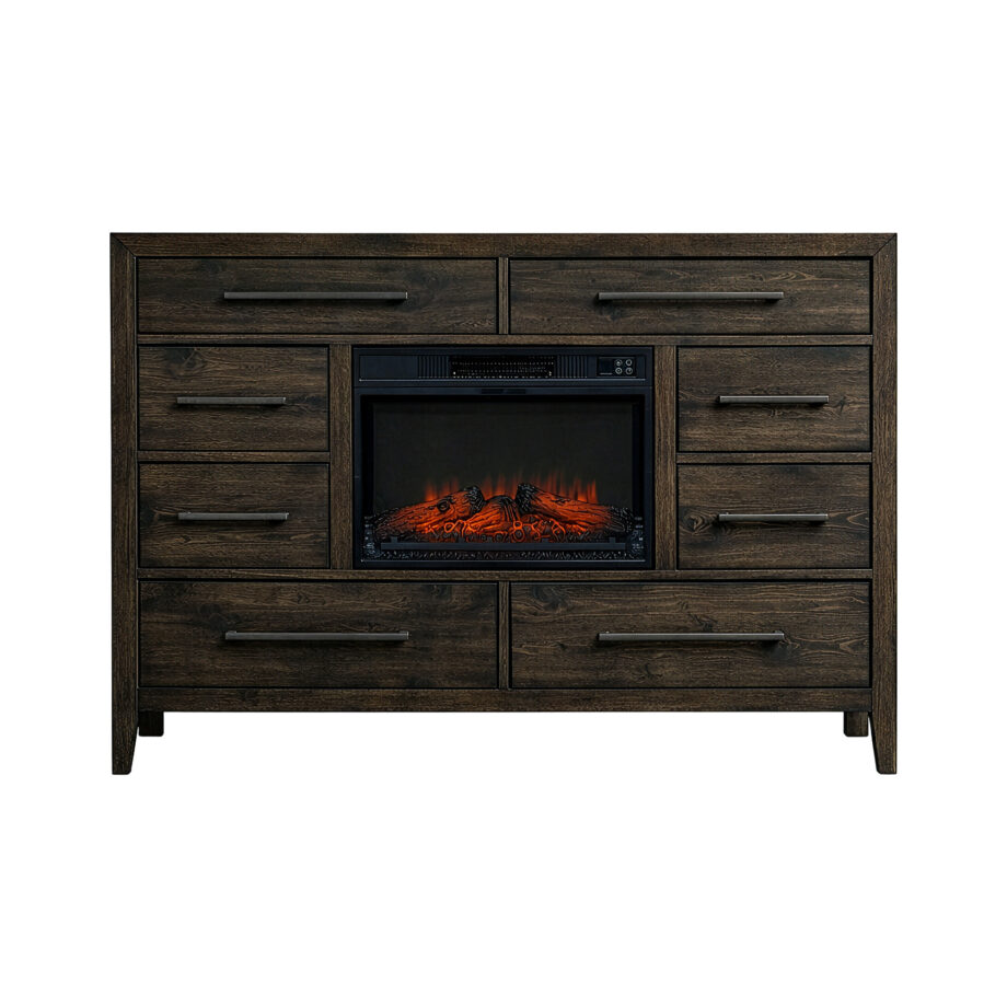 Norwich Gentleman's Chest w/Heater | Dark Rustic Oak