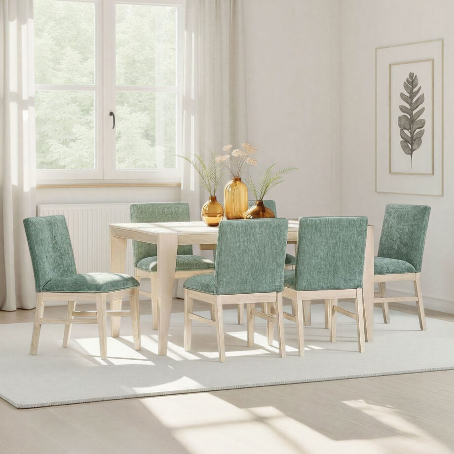 West End Parson Chair - Sage Green | Natural
