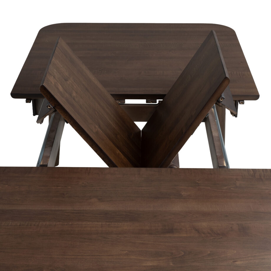 West End Spindle Leg Table | Saddle Brown