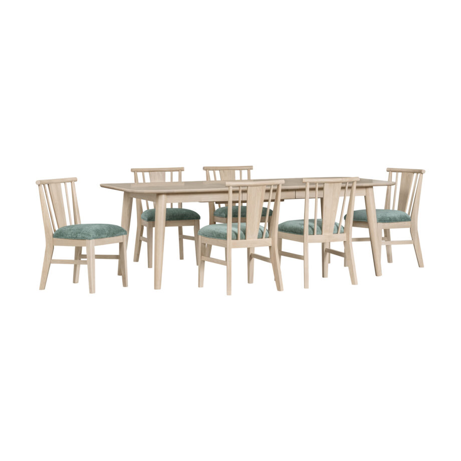 West End Spindle Chair - Sage Green | Natural