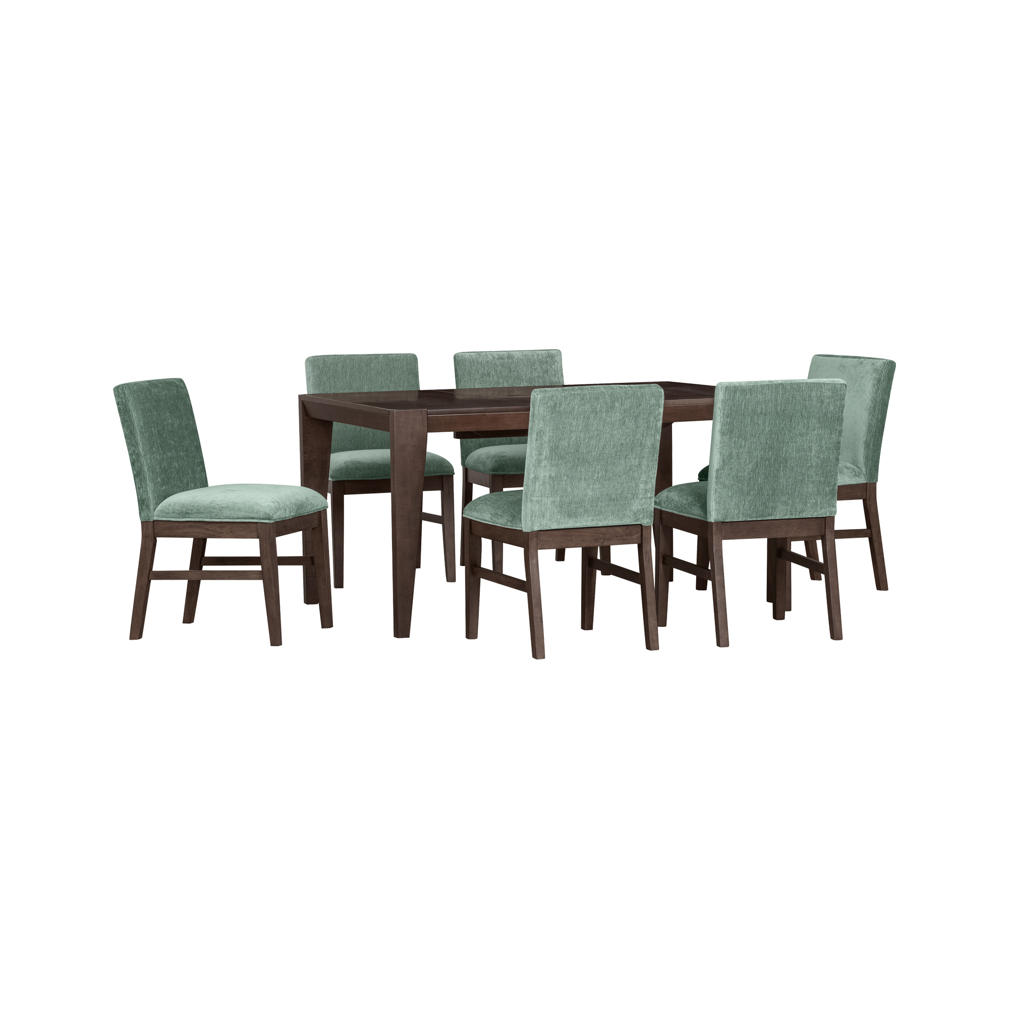 West End Parson Chair - Sage Green | Saddle Brown