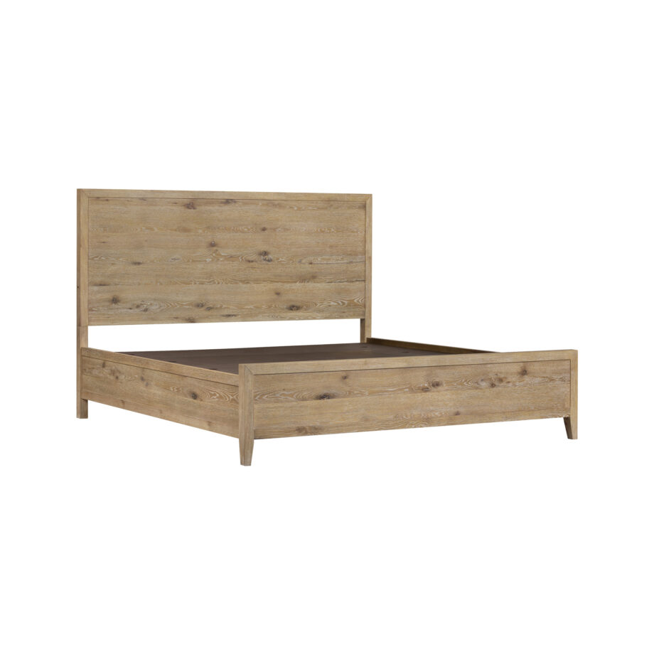 Norwich King Panel Bed | Antique Oak
