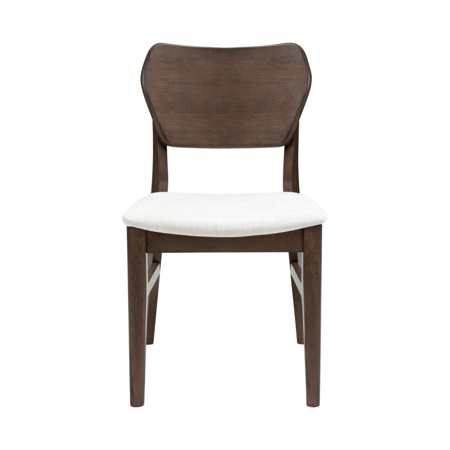 West End Curved Panel - Ivory | Saddle Brown