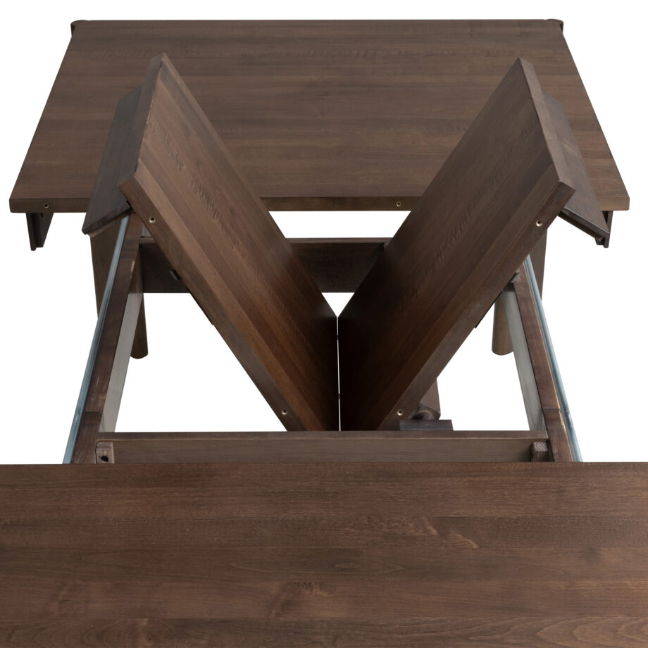 West End Fin Leg Butterfly Table | Saddle Brown