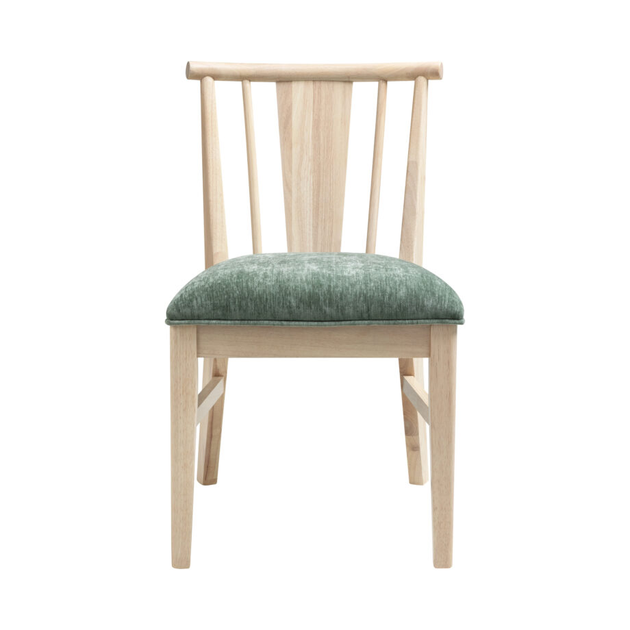 West End Spindle Chair - Sage Green | Natural