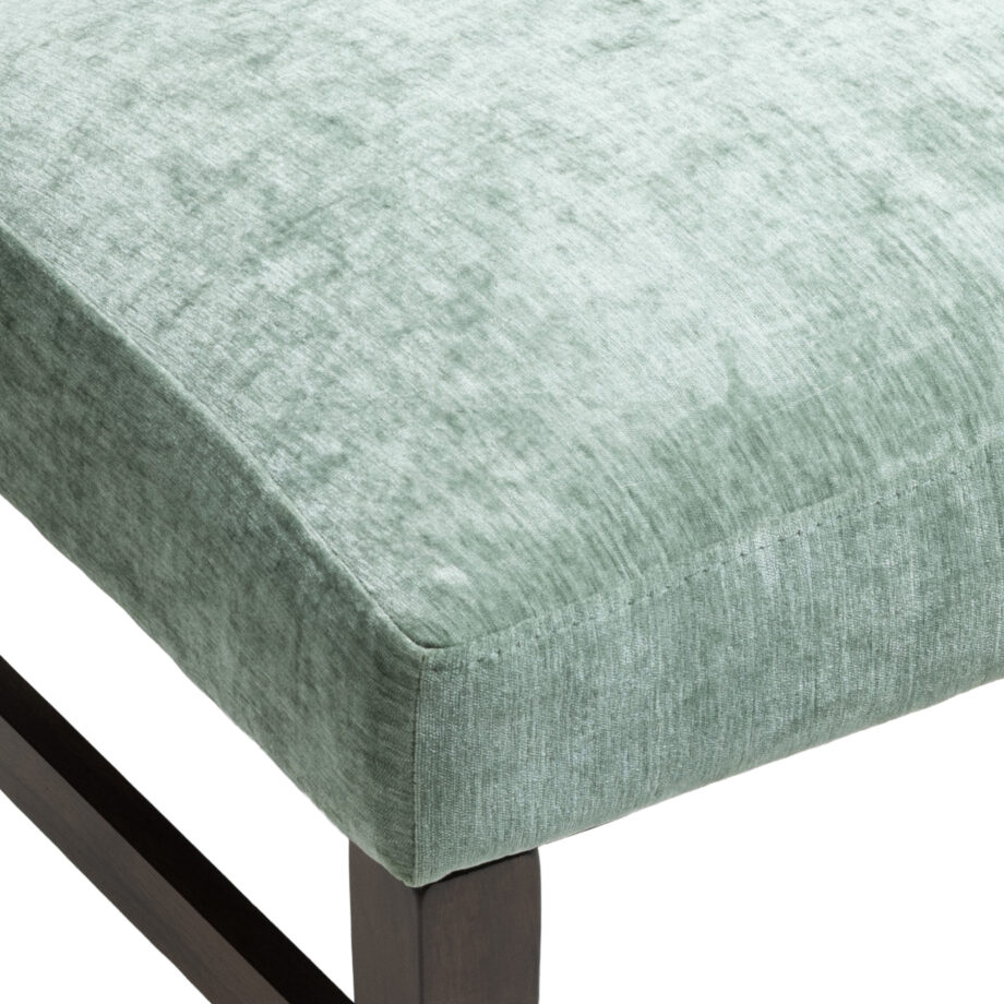 West End Ladder Chair - Sage Green | Saddle Brown