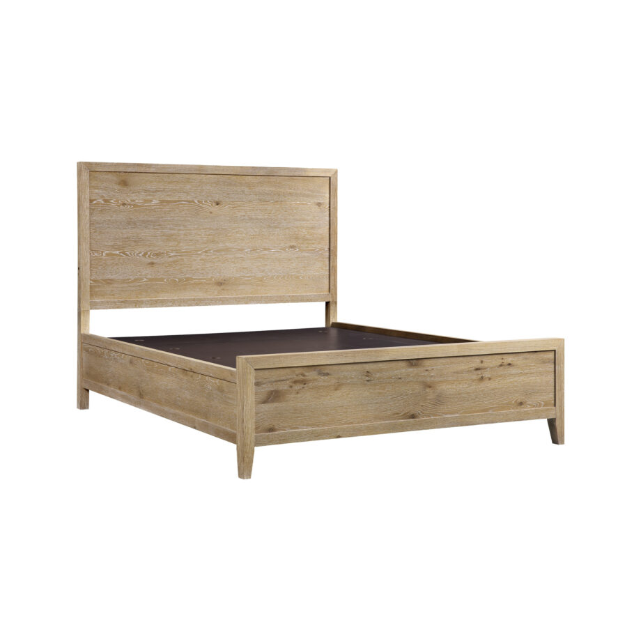 Norwich Queen Panel Bed | Antique Oak