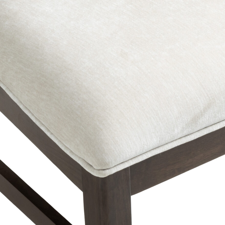 West End Spindle Chair - Ivory | Saddle Brown