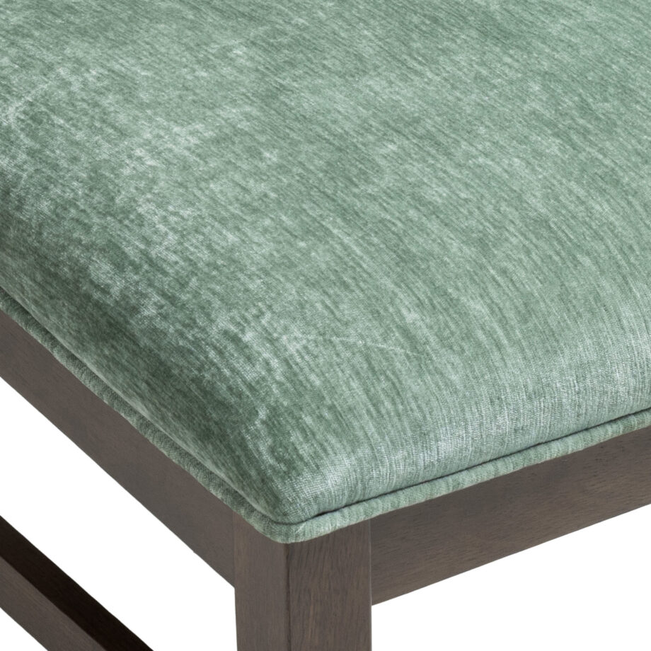 West End Parson Chair - Sage Green | Saddle Brown