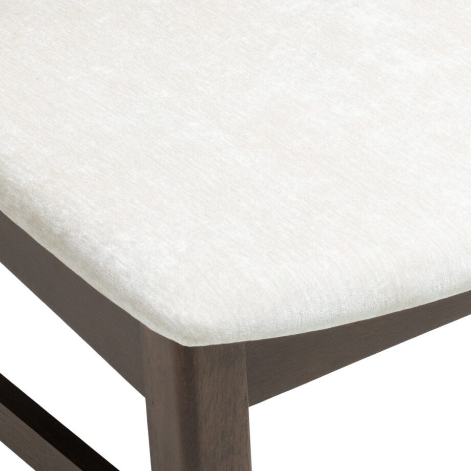 West End Curved Panel - Ivory | Saddle Brown