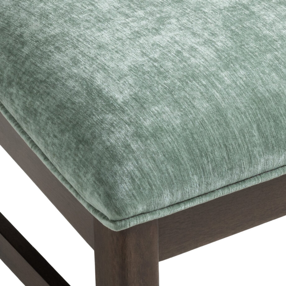 West End Spindle Chair - Sage Green | Saddle Brown