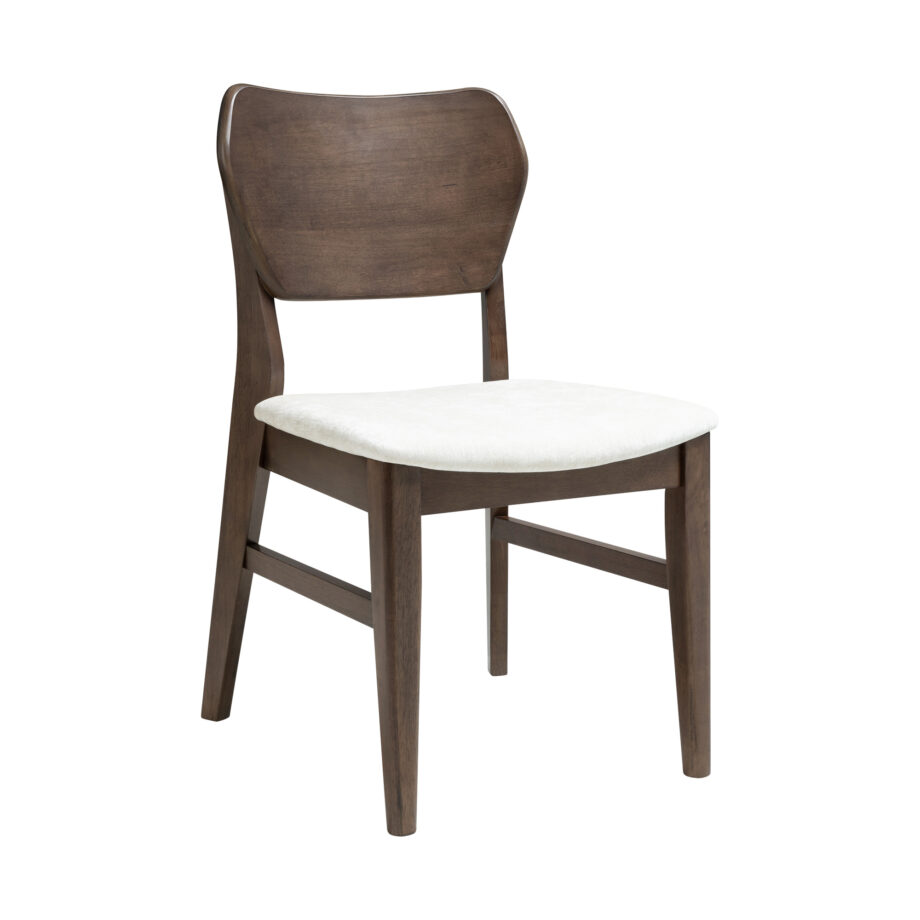 West End Curved Panel - Ivory | Saddle Brown