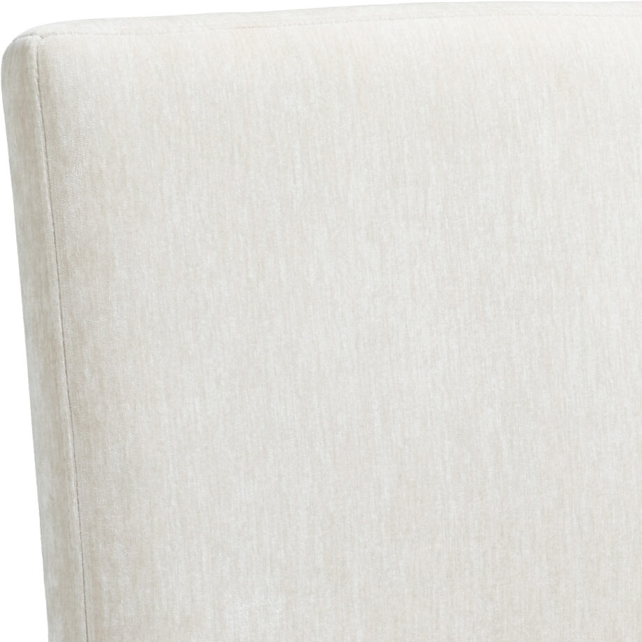 West End Parson Chair - Ivory | Saddle Brown