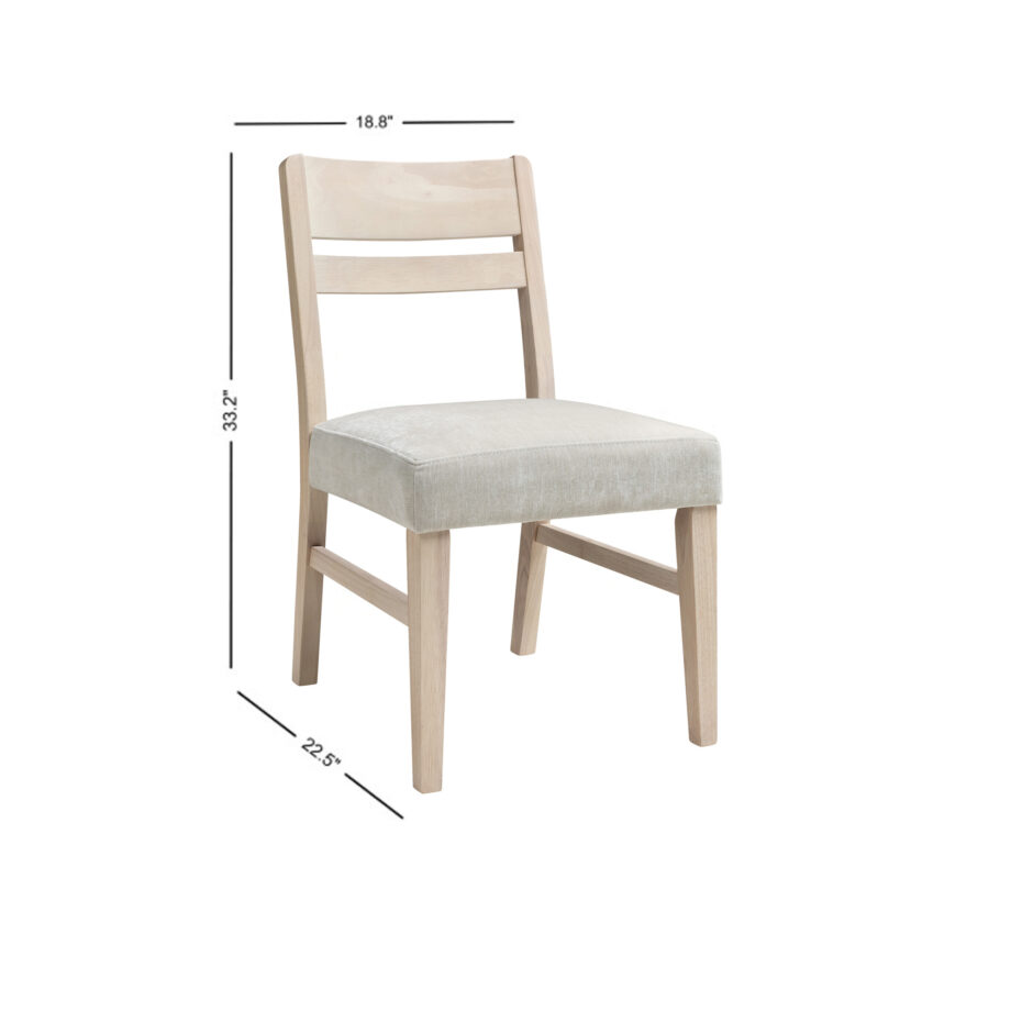 West End Ladder Chair - Ivory | Natural