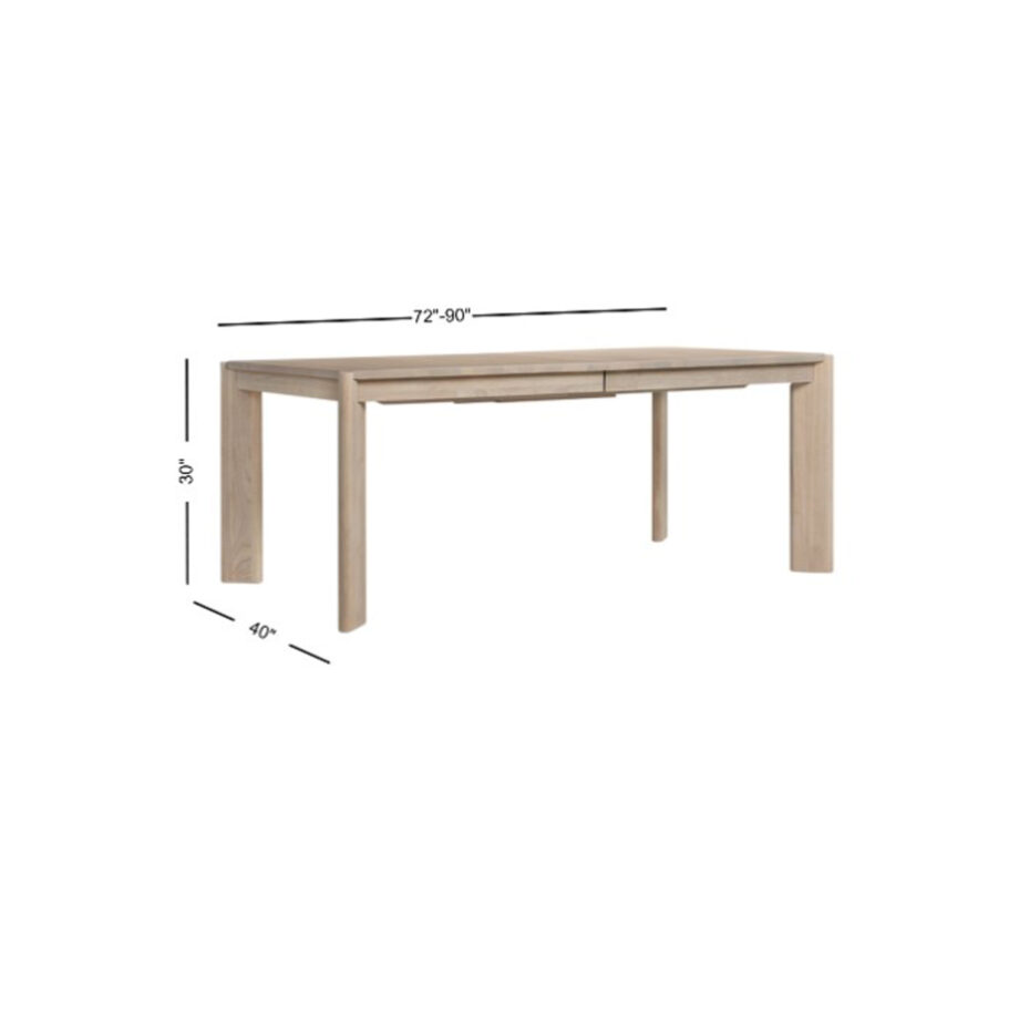 West End Fin Leg Butterfly Table | Natural