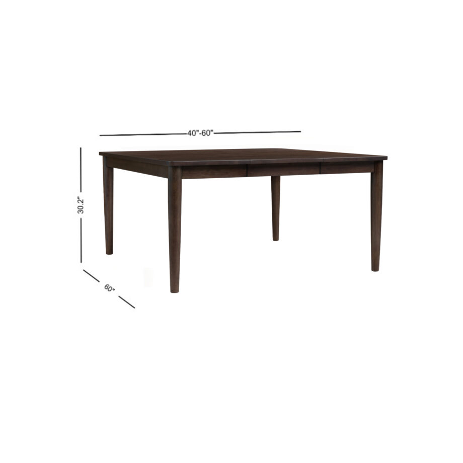West End Spindle Leg Table | Saddle Brown