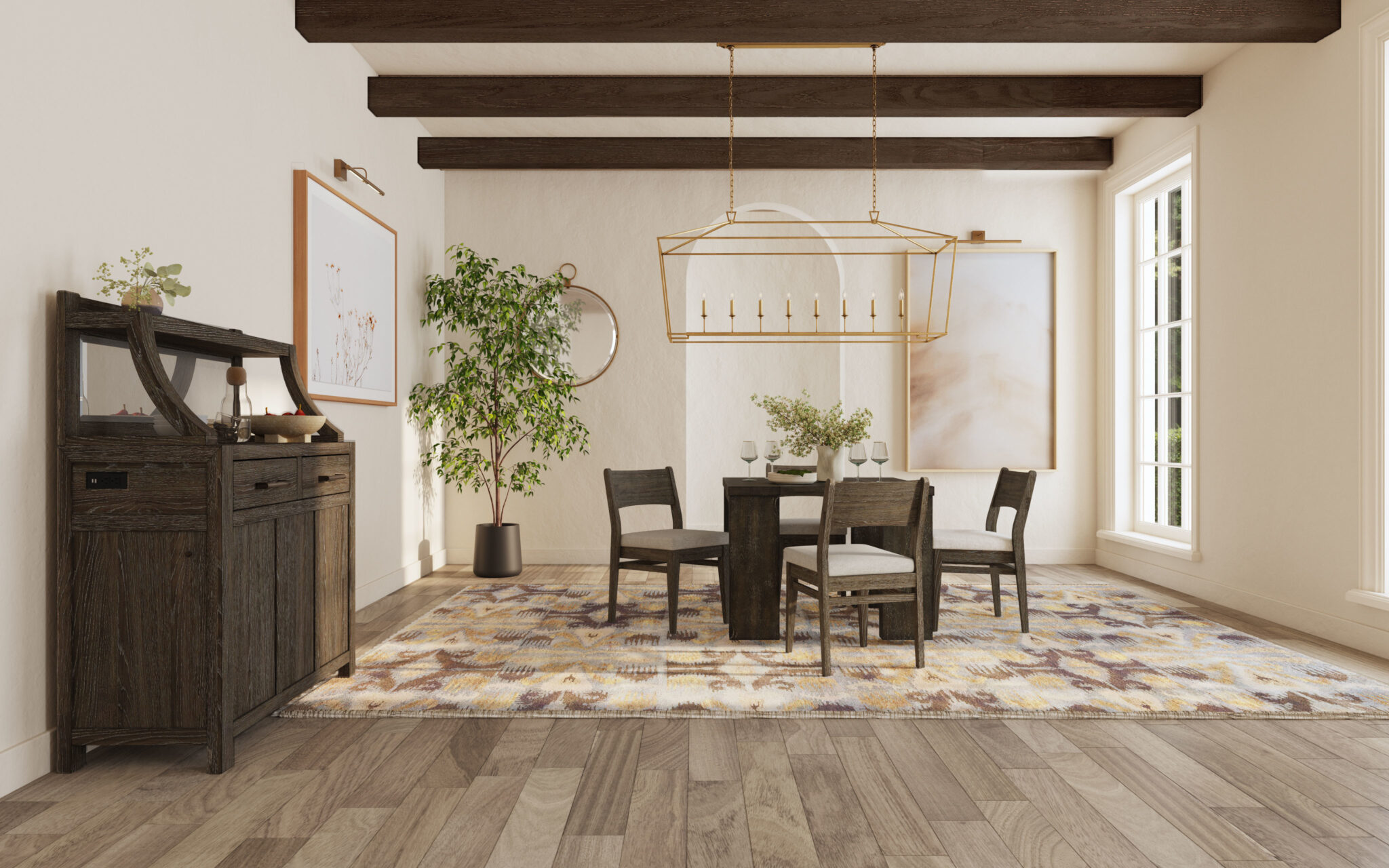 Flex Stackable Panel Chair | Reclaimed Chevron