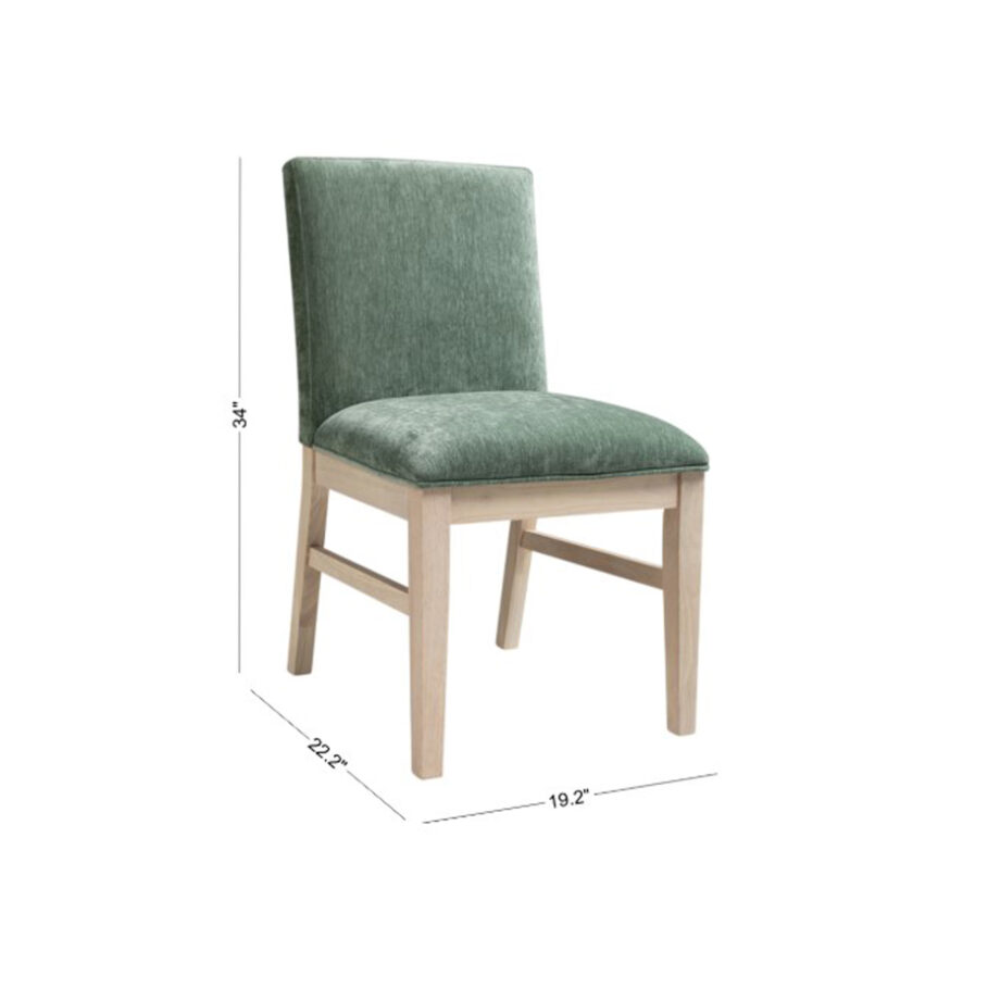 West End Parson Chair - Sage Green | Natural