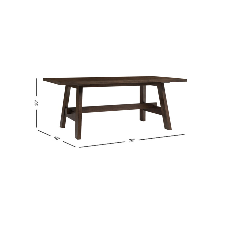 West End Lodge Trestle Table | Saddle Brown