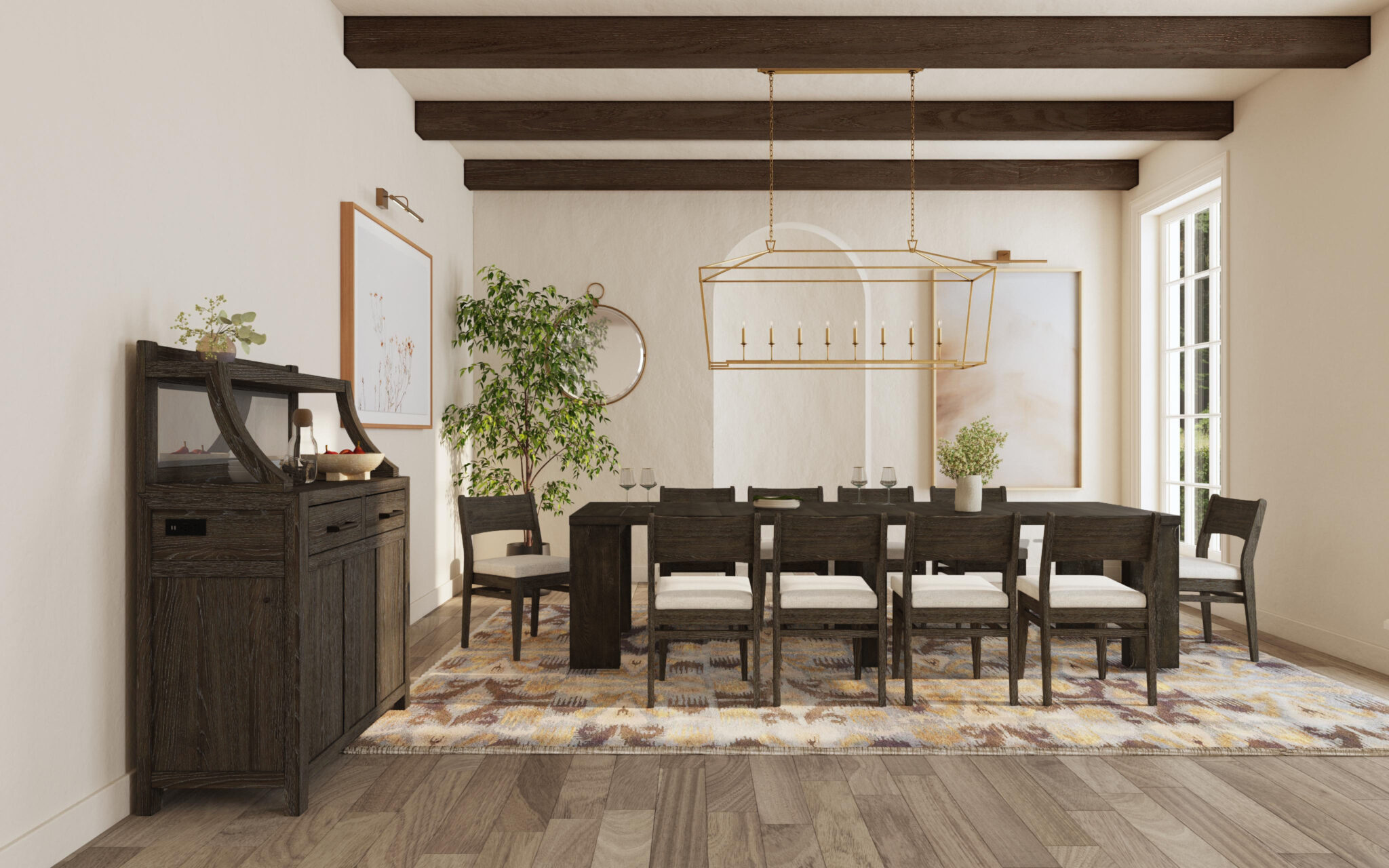 Flex Stackable Panel Chair | Reclaimed Chevron
