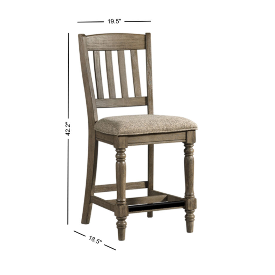 Balboa Park Slat Stool