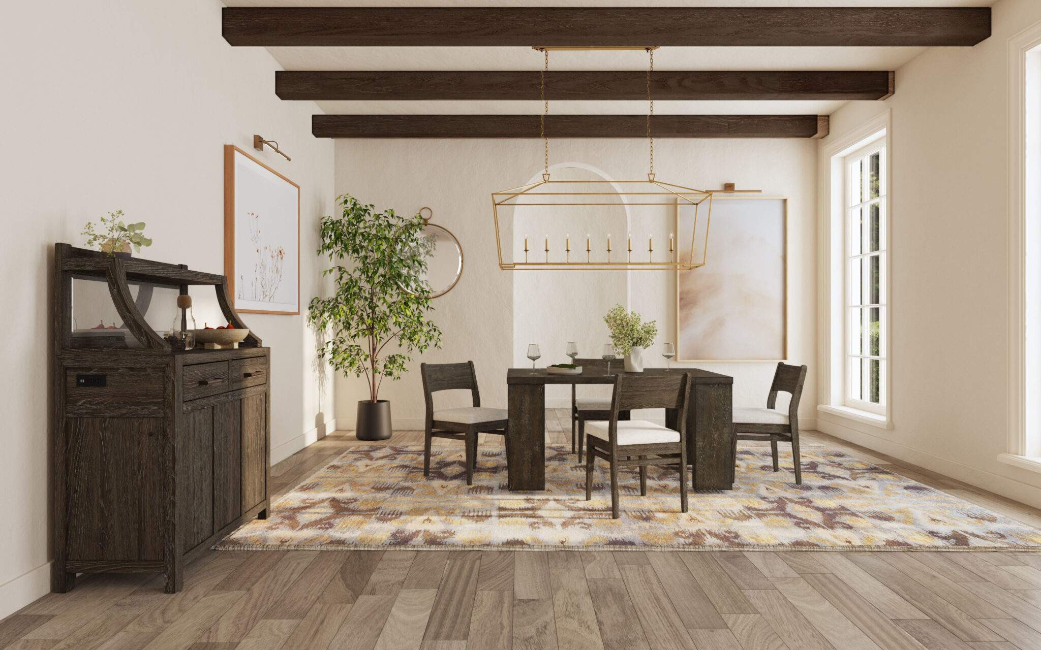 Flex Stackable Panel Chair | Reclaimed Chevron