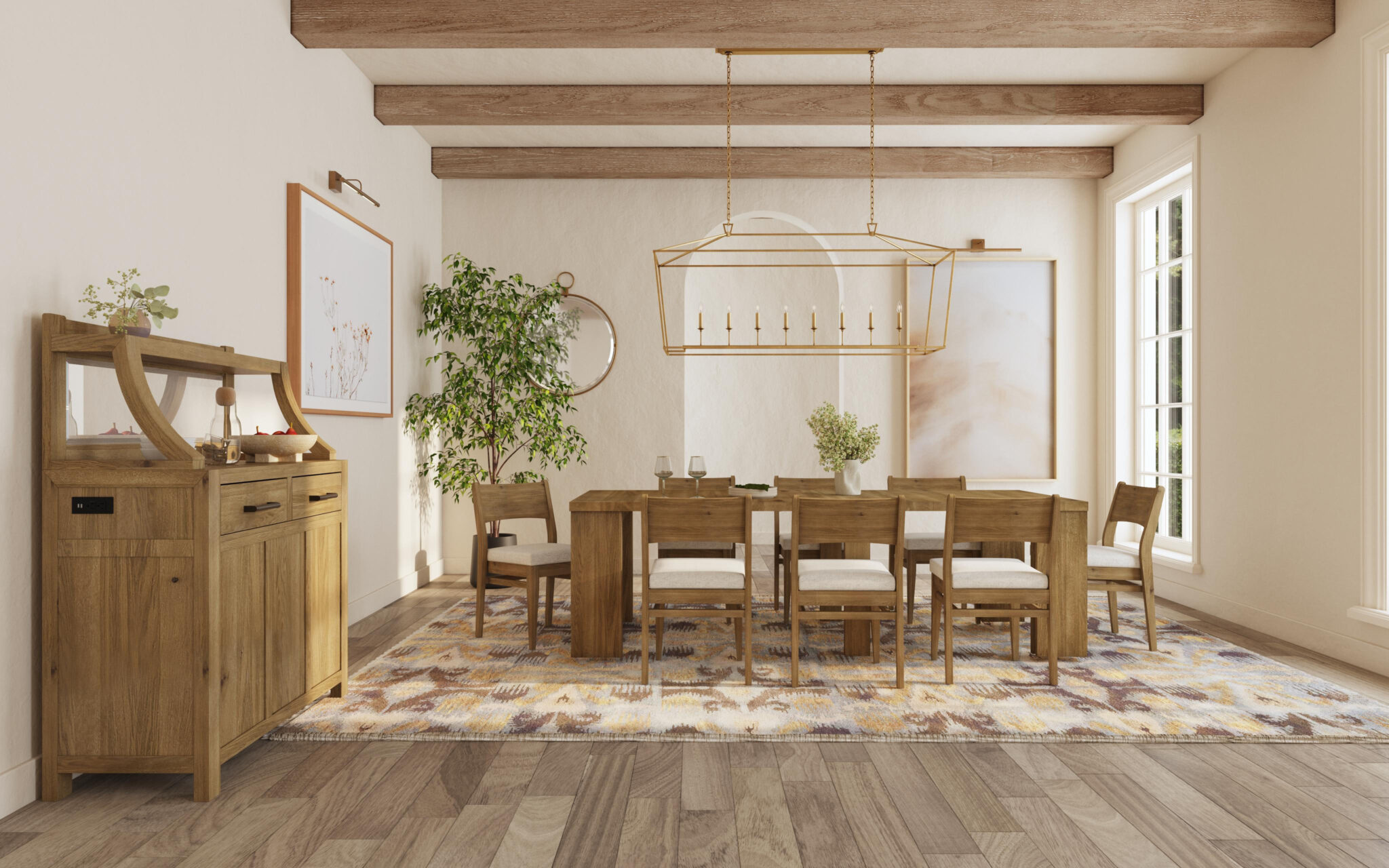 Flex Stackable Panel Chair | Sandbar Oak