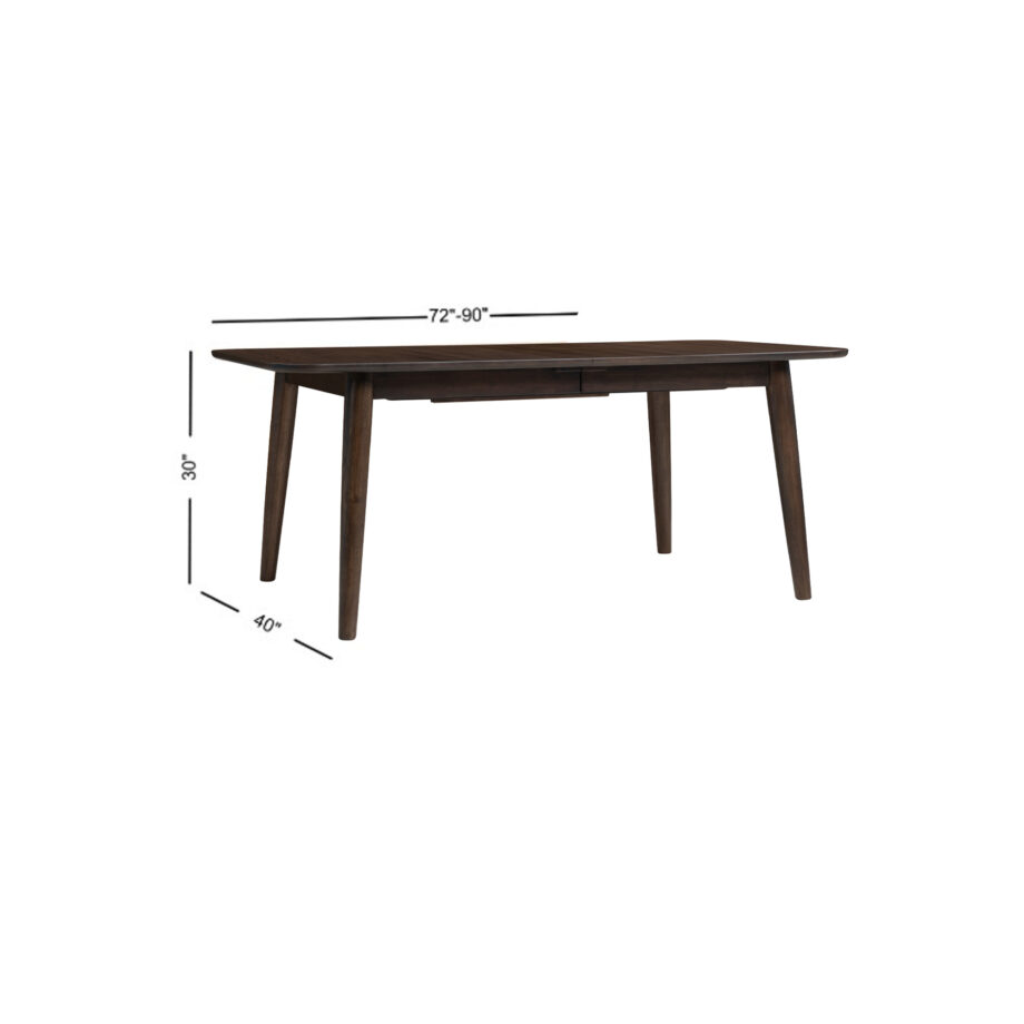 West End Spindle Leg Table | Saddle Brown