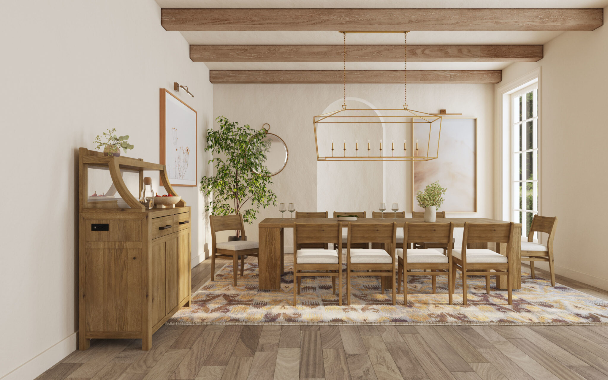 Flex Stackable Panel Chair | Sandbar Oak