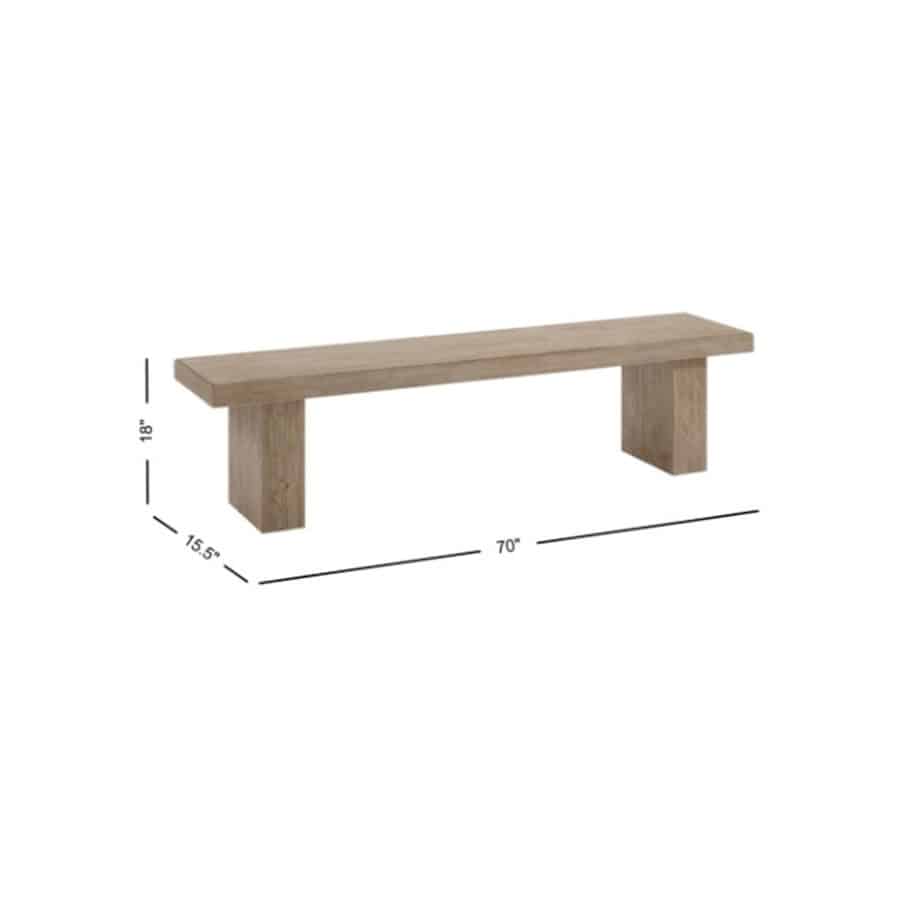 Nash Backless Bench