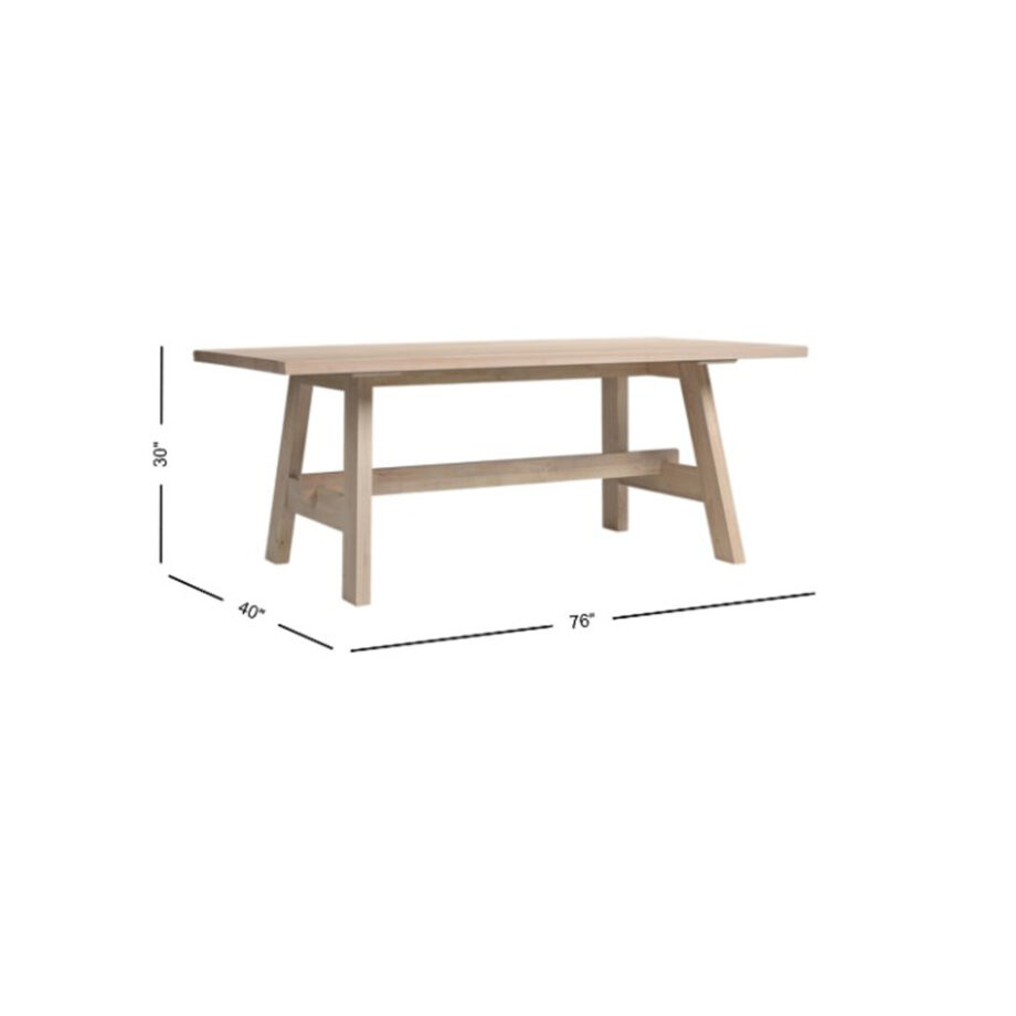 West End Lodge Trestle Table | Natural