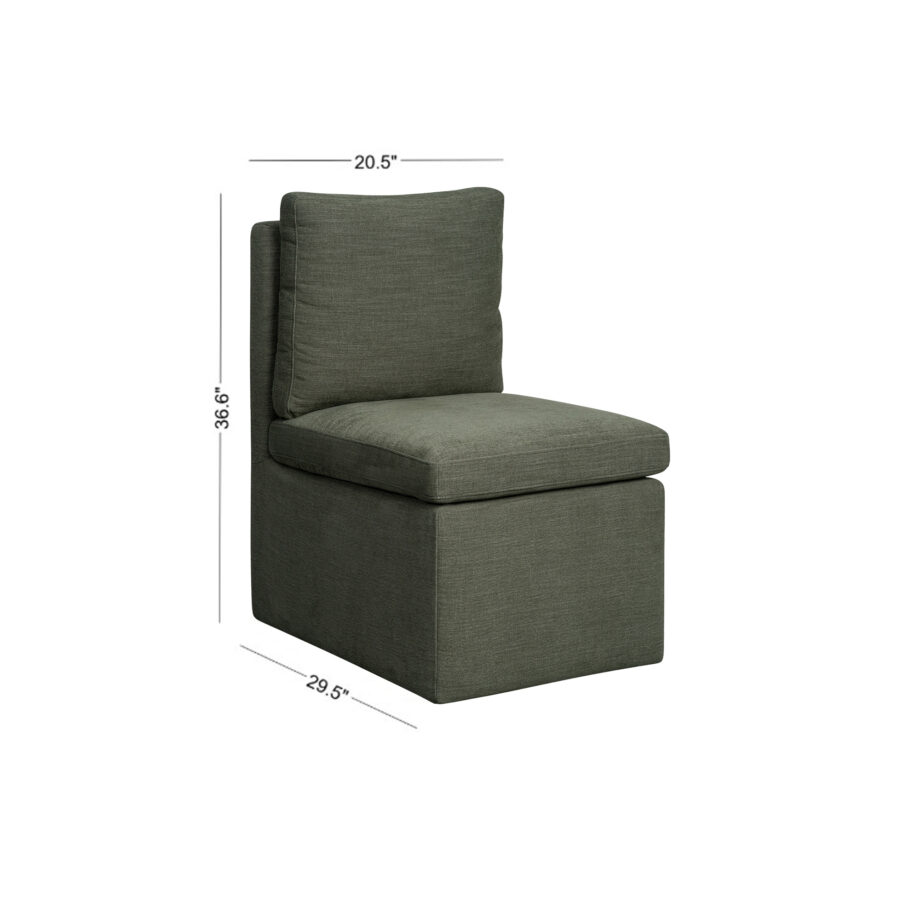 Uph. Dining Chair Pillow Back | Sage