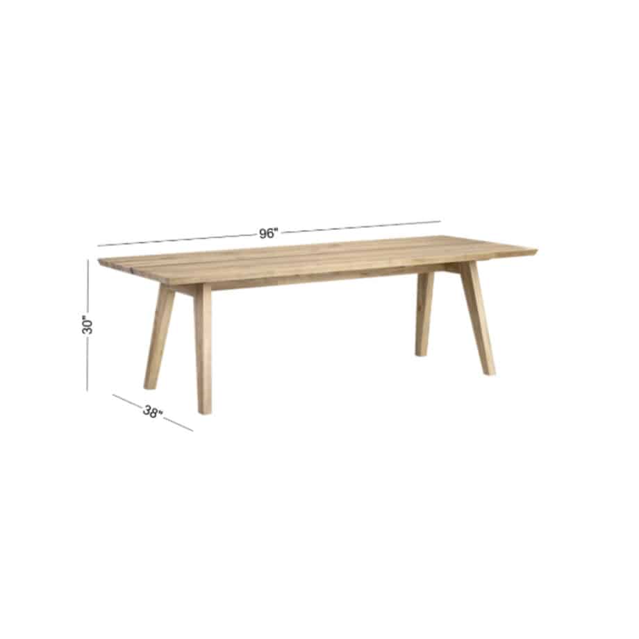 Arcadia Fixed Top Leg Table