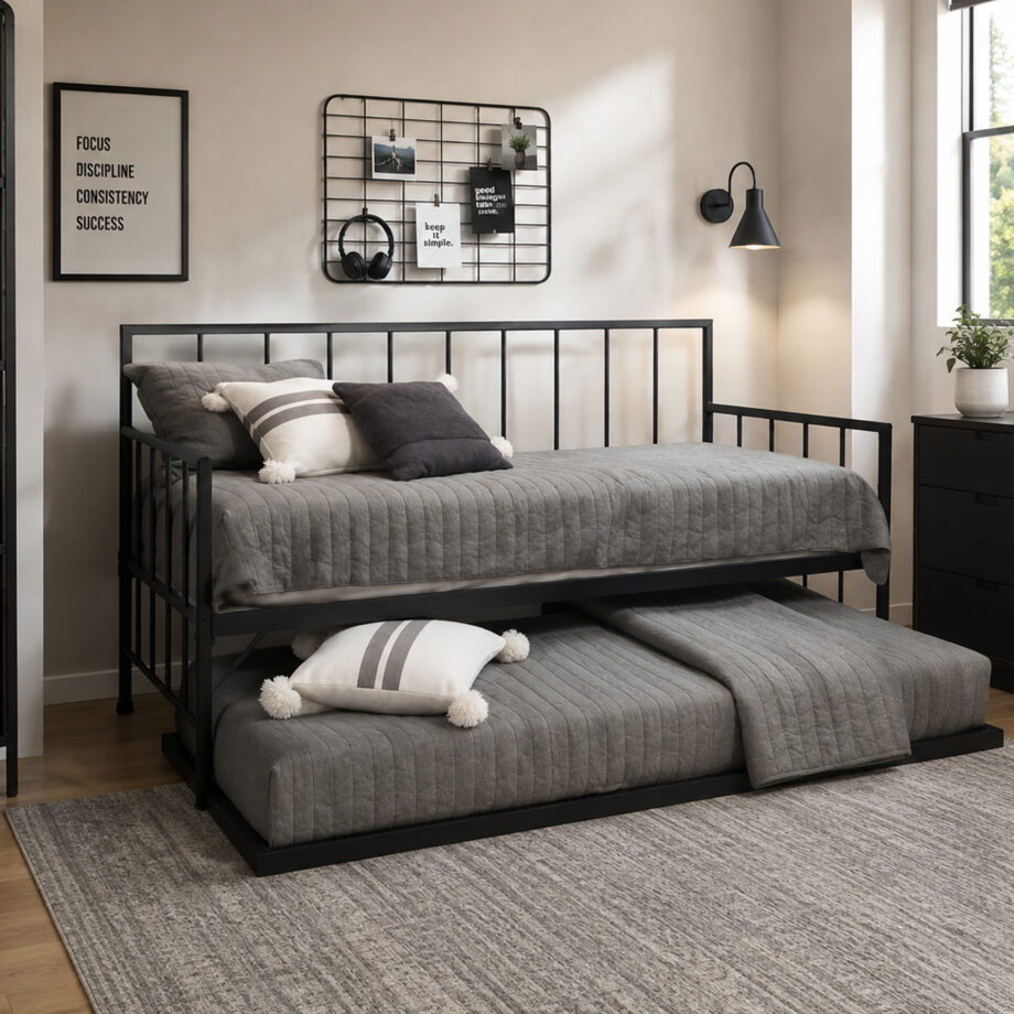 Twin Modern Metal Day Bed